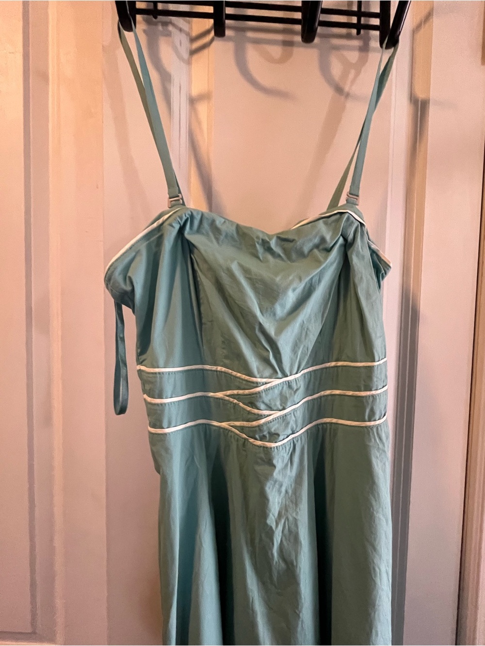 RW&CO. Light Teal Spaghetti Strap/ Strapless Dress
